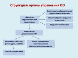 Органы управления ОО